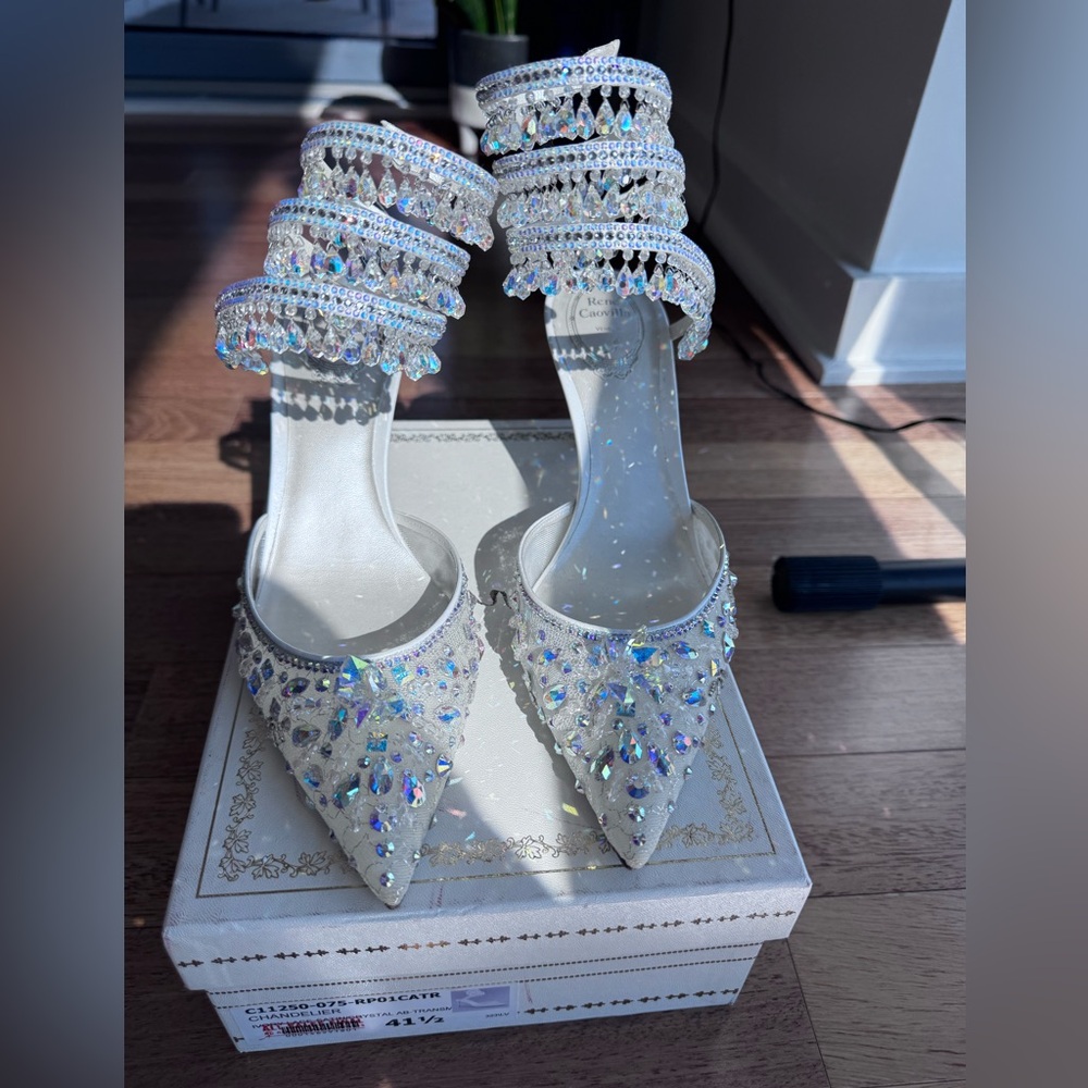 Rene Caovilla Cleo Chandelier Crystal Pumps - Picture 4 of 17